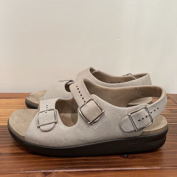 SAS Tripad Women's Size 10M Comfort Relaxed Leather Sandals Strap Buckles - Picture 4 of 14